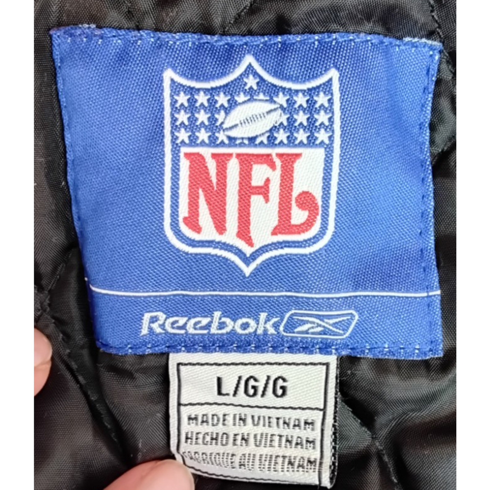 Vintage 90's NFL New York Jets Jacket Men's L 1/2 Zip Hooded Football #Z5805 - Picture 5 of 16